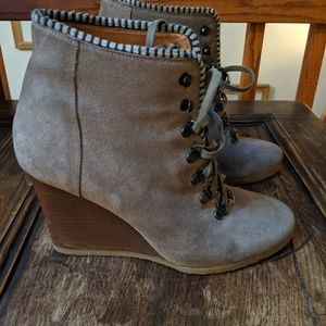 J.Crew wedge heel boots